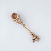 Handcrafted Brass Hawan Spoon - Ganesha